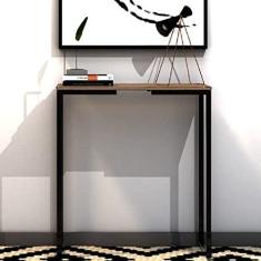 Aparador 90cm Industrial Line Devan Móveis Preto/fresno