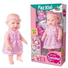 Boneca Bebe Sapekinha Faz Xixi Fralda E Mamadeira Milk 367 - Milk Brin