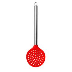 Escumadeira Silicone Aço Inox Vermelha Utensílios 10x35cm - DAP