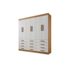 Guarda Roupa Casal 6 portas 12 gavetas Monaco Plus D´Doro
