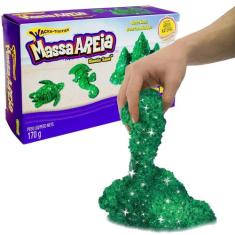 Massa Areia Massinha Modelar Verde Esmeralda Brilhante Sunny, Colorido