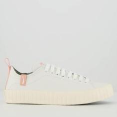 Tênis Coca Cola Houston Leather Feminino Branco e Rosa-Feminino
