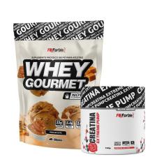 Kit Whey Protein Gourmet Refil 907g + Creatina Extreme Pump Elite Series 150g - FN Forbis Nutrition-Unissex