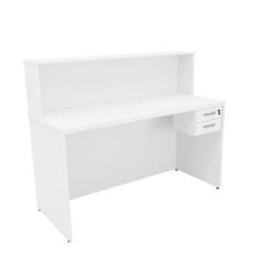 Balcão Atendimento Recepção Consultório com Gaveta 120x60cm - Netmobil
