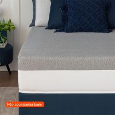 Colchão King Guldi Dream Mola Ensacada (30x193x203) Cinza e Branco