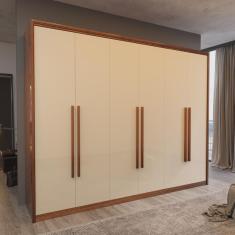 Guarda-Roupa Casal Monza 100%MDF 6 Portas 6 Gav Bom Pastor