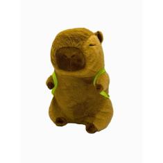 Capivara De Pelúcia Mochila Tartaruga Infantil Grande 30Cm