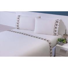 Jogo Lençol Casal Super King 2,00Mx2,00Mx50Cm 4 Peças 180