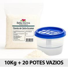 Cloreto De Calcio Escamas 10 Kg + 20 Potes (anti Mofo) - Bella Donna