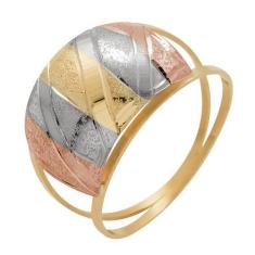 Anel de Ouro 18k Feminino Bella Bellezza, 30