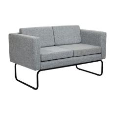 Sofá 2 Lugares Dallas Linho Cinza