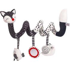  Brinquedos de pelúcia e carrinho de bebê, berço, atividade, espiral