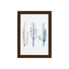 Quadro Cacto e Coração Moldura Preta 22x32cm - Quartinhos