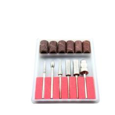 Kit Broca completo de Unha com 6 Broca + 6 Lixas Send - Alex Imports M