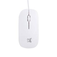 Mouse Maxprint Surface 1.200 DPI com fio, USB 2.0, Branco