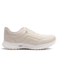 Tênis Feminino Kolosh Casual Cadarço de Elástico Creme-Feminino