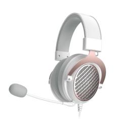 Headset Gamer Redragon Luna Lunar White Open Back 53mm 30000hz - H540w