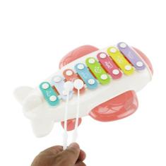 Brinquedo Xilofone Musical Infantil Avião C/ Rodinhas - Bbr Toys