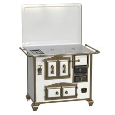 Fogao a Lenha N 2 Gab Imperador Branco com Tampa