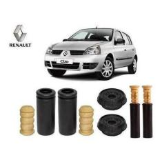 4 Kit Coxim Amortecedor Dianteiro Traseiro Clio 2000 2001 2002 2003 - 
