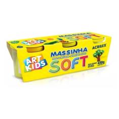 Massinha de Modelar Acrilex Soft 150g 3 Cores