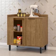 Balcão Para Cozinha Canto Reto Toscana Espresso Móveis