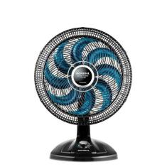 Ventilador de Mesa Mondial Super Turbo 8 Pás 40cm 140W Preto/Azul 127V