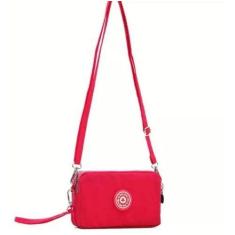 Bolsa Deitado Três Zíperes Feminina Impermeável Transversal - Unistar,