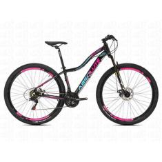 Bicicleta Feminina Aro 29 Absolute Hera 24V Freio a Disco, Preto rosa,