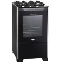 Fogão de Piso Dako 4 Bocas Magister, Mesa de Vidro, Acendimento Automático, Preto, Bivolt