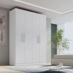 Guarda-roupa Solteiro mdf Fenix 04 Portas 03 Gavetas