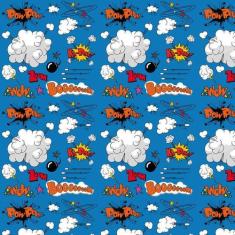 Papel De Parede Adesivo Boooom Zoom Wow Nuvens Decorativo - LRP