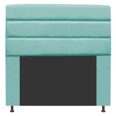 Cabeceira Turim 195 Cm King Size Suede Azul Tiffany