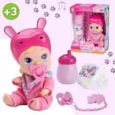 Boneca Bebê Little Dolls Alive Soninho Faz Xixi - Divertoys,  Hipopóta