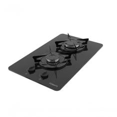 Fogão Cooktop 2 Bocas Mesa Em Vidro Preto Fogatti Esmaltado 27000001.02 Bivolt