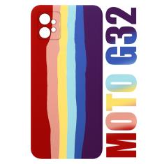 Capa Capinha case aveludada Arco Iris LGBT Compatível Moto G32 XT2235 6.5 - Cell In Power25