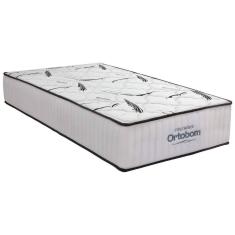 Colchão Solteiro 28cmx88cmx188cm D33 High Foam Exclusive Ortobom Branco/Cinza