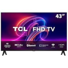 Smart TV LED 43" Full HD TCL S5400A com Android TV, Wi-Fi, Bluetooth, Controle Remoto com Comando de Voz, Google Assistente e Chromecast integrado