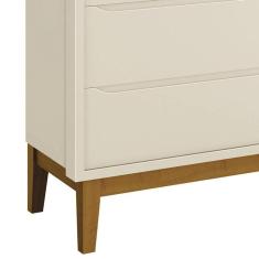 Jogo de Quarto Infantil Guarda Roupa 3 Portas e Cômoda 3 Gavetas Classic com Pés Amadeirado - Reller Móveis