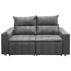 Sofá Retrátil e Reclinável Madri 2L. 160cm C/Molas - Veludo