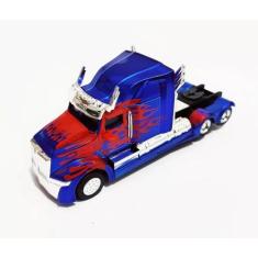 Caminhão Transformers Optmus Prime Vira Robo Bate E Volta - Will Store