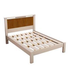 Cama Casal com Painel Aveludado Marbella