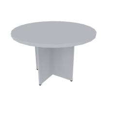 Mesa De Jantar Redonda Anne Bramov Móveis Cinza Cristal