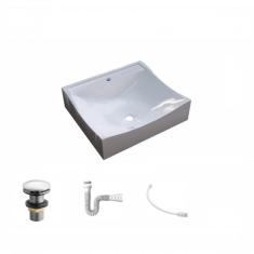 Kit Cuba Q440 com Válvula Click 1 Pol. Sifão Pvc e Flexível