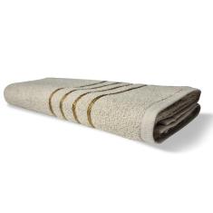 Toalha De Banho Grande Dubai 70x130cm 300g 100% Algodão - Bege Bege