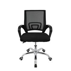 Cadeira Escritorio Tok Giratória Baixa Preta 95x59,5x49cm