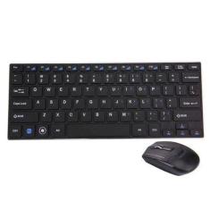 Teclado Mouse Sem Fio Ultrafino 2.4Ghz Wireles  Usb Hk3910