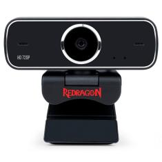 Web Câmera Redragon Fobos - Streaming - Vídeochamadas em HD 720p - com Microfone Duplo - GW600