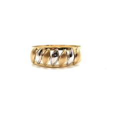 Anel de ouro 18k Navete - Elegancy Joias, 13