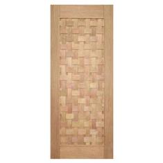 Porta de Madeira Maciça Couro Trançado Casmavi de Cedro Arana - 2.10 (